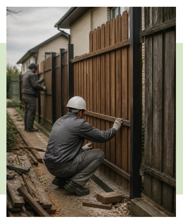 Ремонт забора из профнастила в Вольске по цене от 15191 р. | ЗаборЭксеперт-Вль